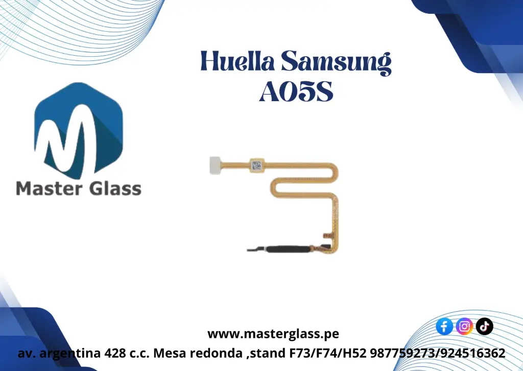 Huella Samsung A05S (Negro)
