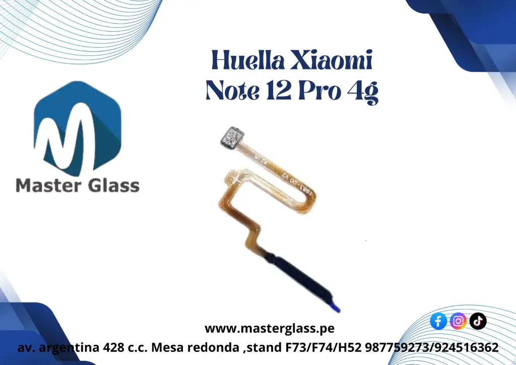 Huella Xiaomi Note 12 Pro  (Negro, 4G)