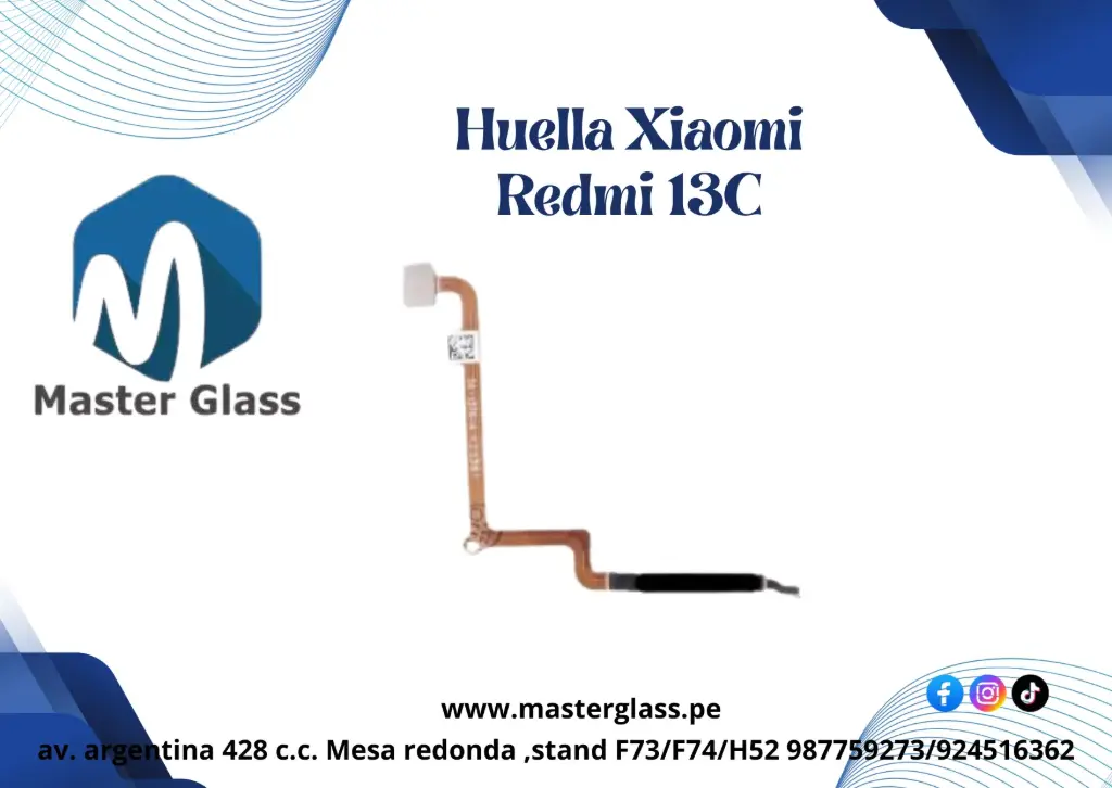 Huella Xiaomi Redmi 13C / 14C (Negro)