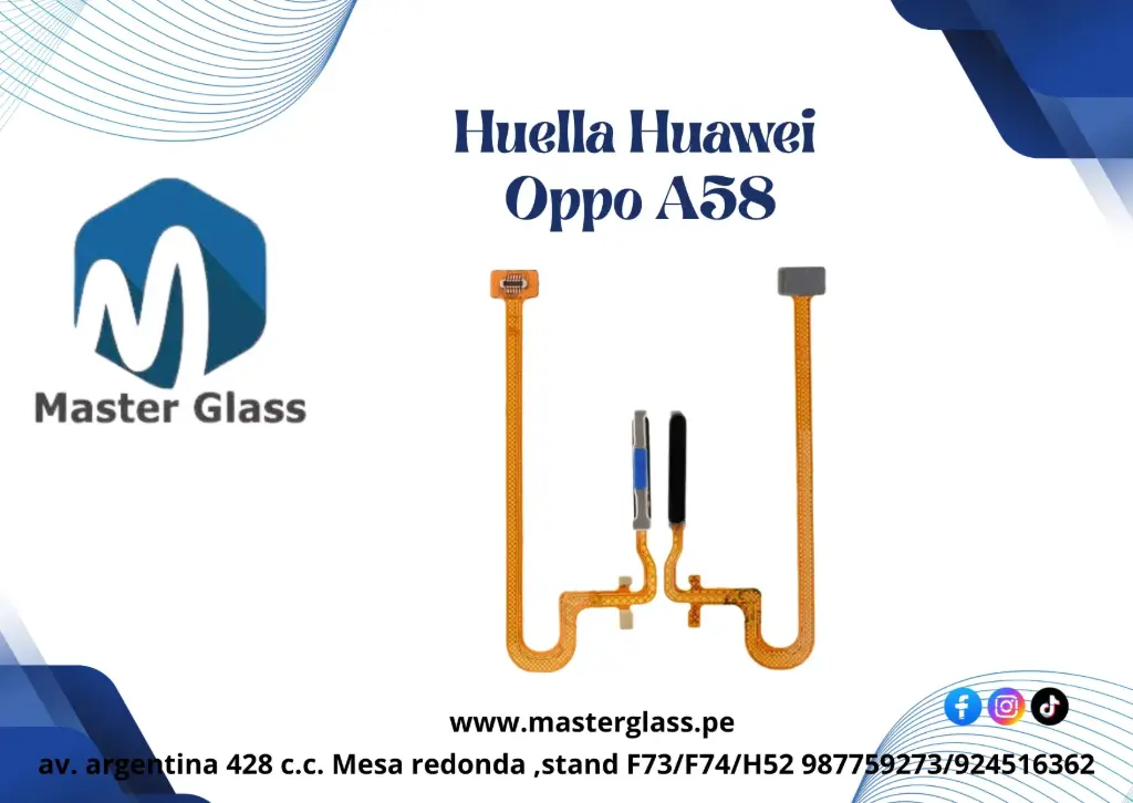 Huella Oppo A58 / A57 4g / A17 / A18 / A77 / A78 / A38 / A79 5g