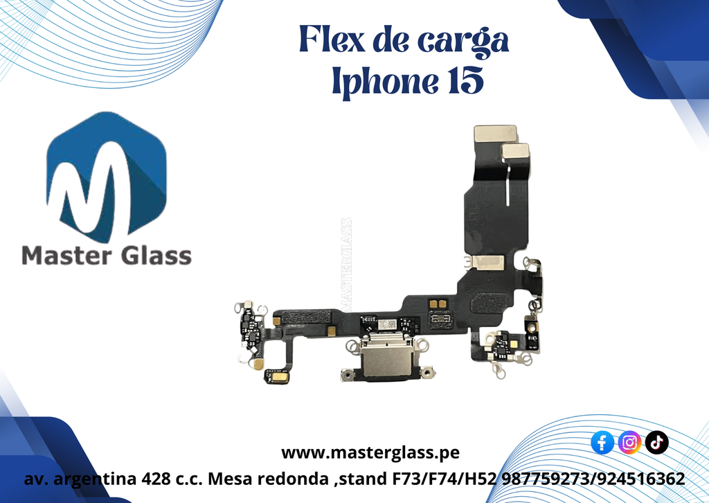Flex de Carga Iphone 15