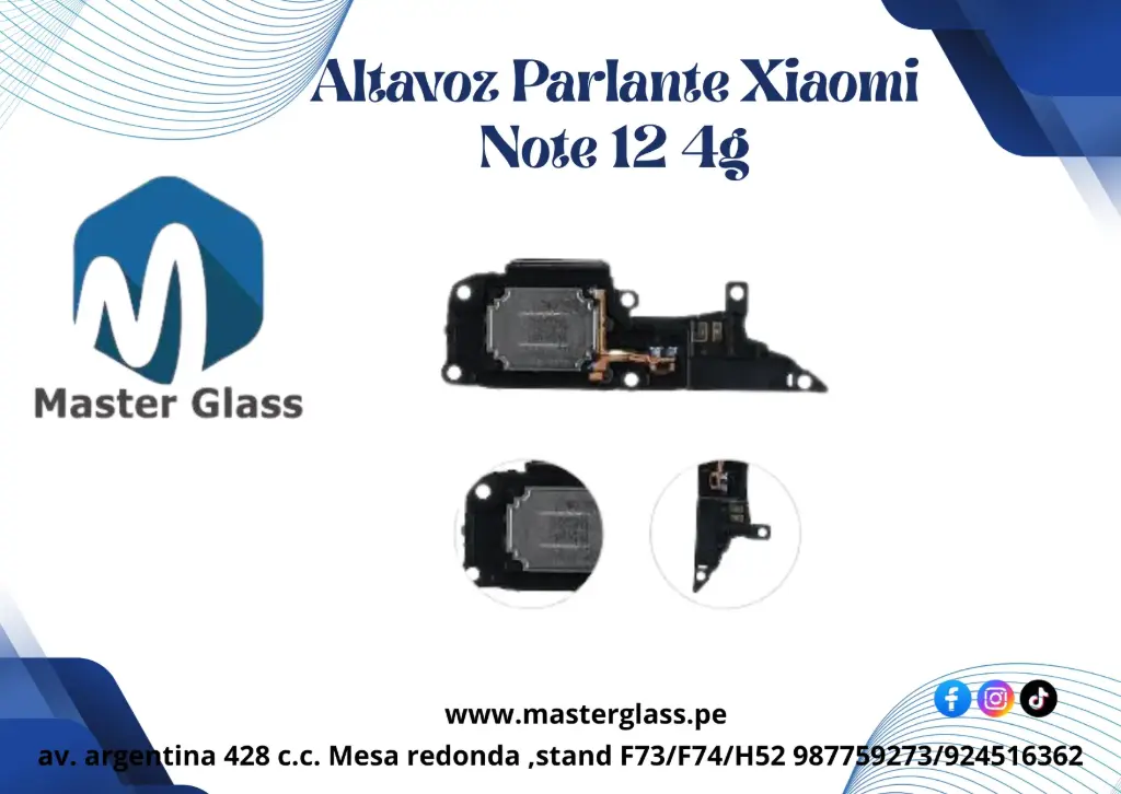 Altavoz Parlante Xiaomi Note 12 (4G)