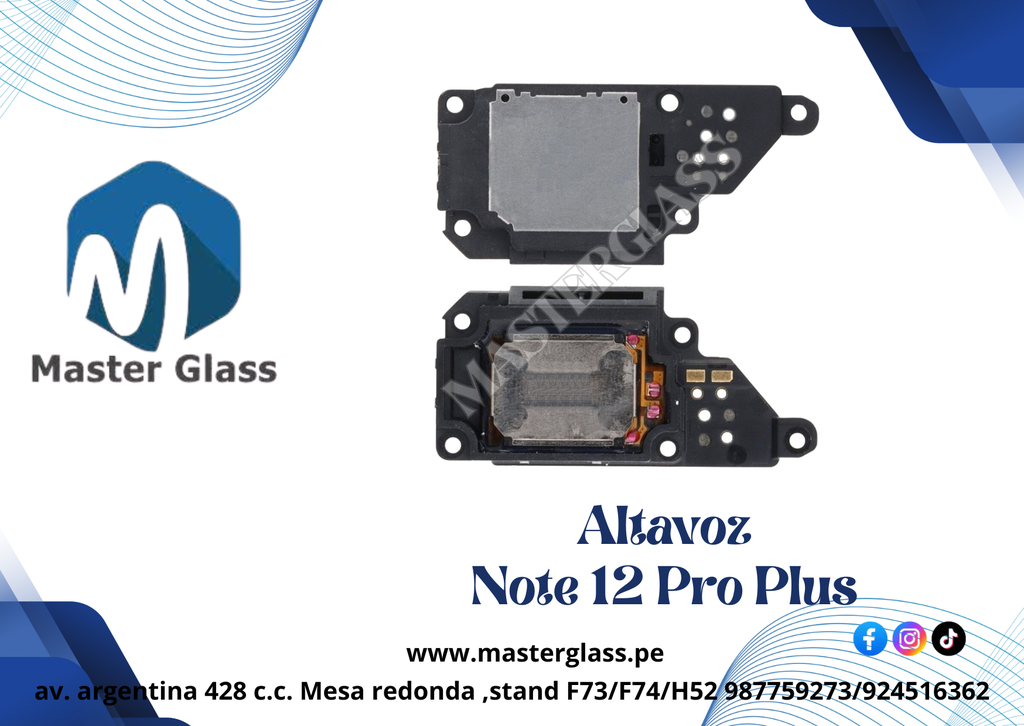 Altavoz Parlante Xiaomi Note 12 Pro Plus