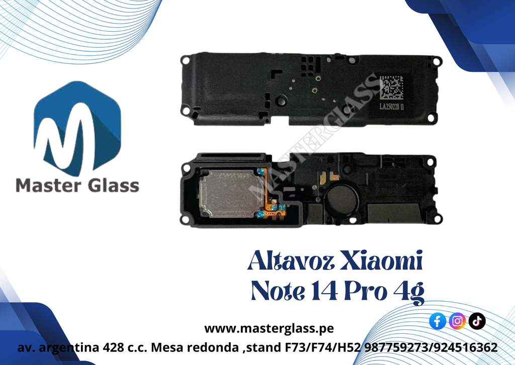 Altavoz Parlante Xiaomi Note 14 Pro