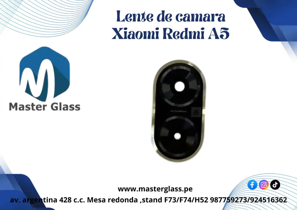 Lente de Cámara Xiaomi Redmi A5 (Dorado)