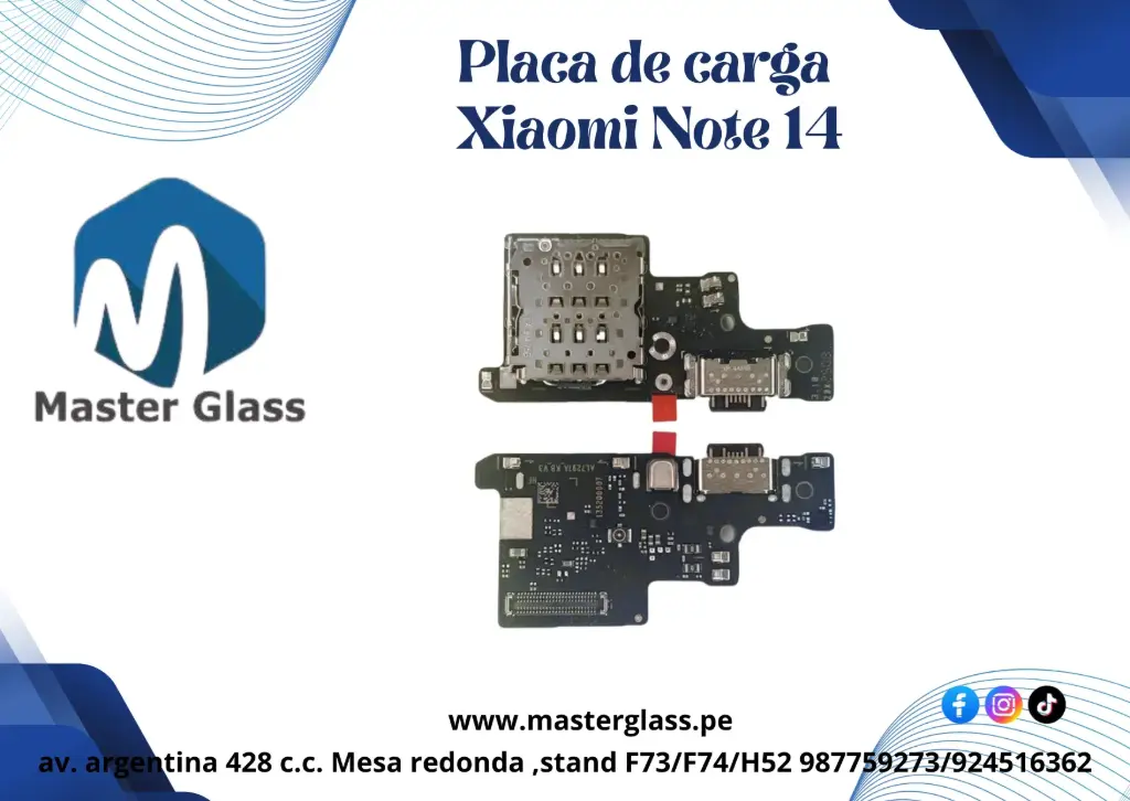 Placa de Carga Xiaomi Note 14