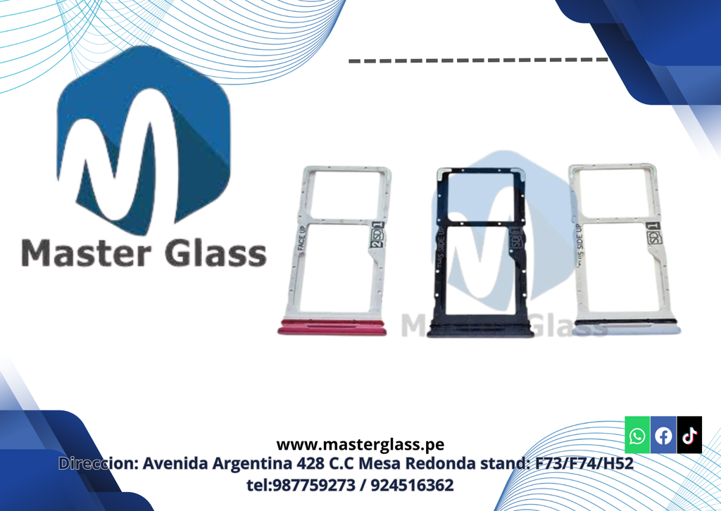 Bandeja de Sim para Motorola G84/G54/G34 (Negro, Dual Sim)