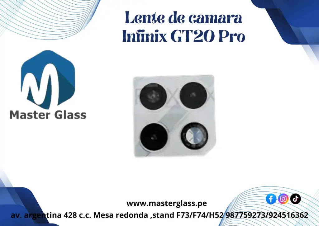Lente de Cámara Infinix GT20 Pro