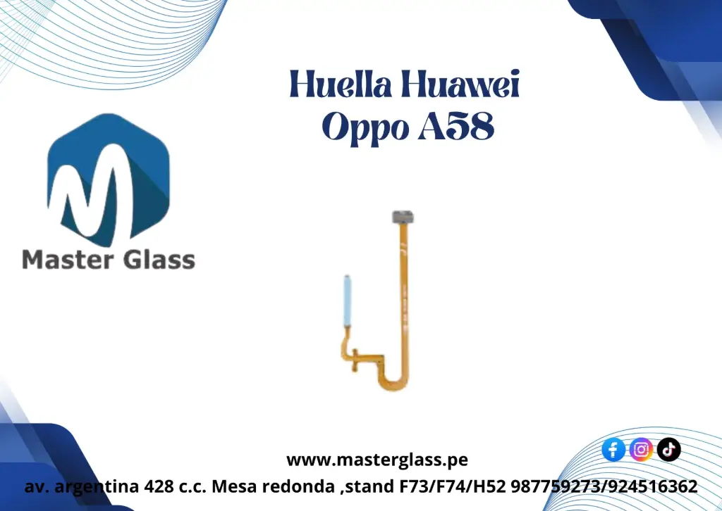 Huella Oppo A58 / A57 4g / A17 / A18 / A77 / A78 / A38 / A79 5g