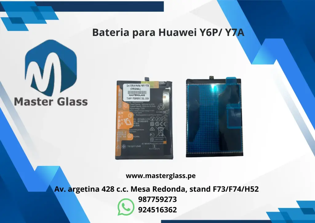 Bateria para Huawei Y6P/ Y7A
