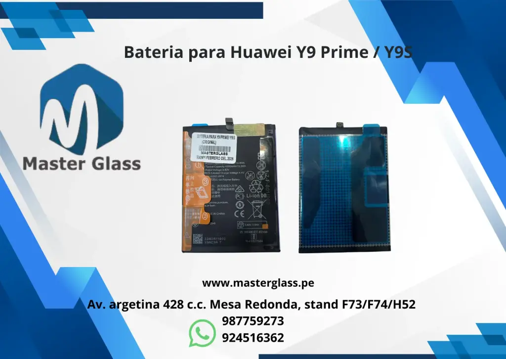 Bateria para Huawei Y9 Prime / Y9S 