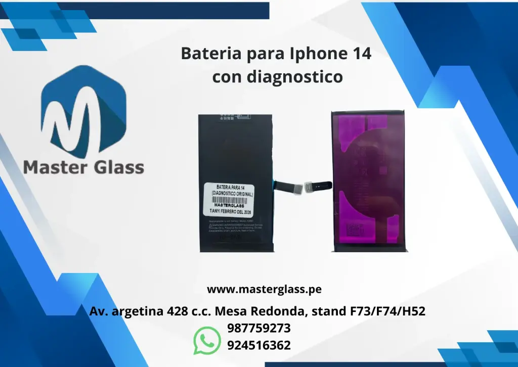 Bateria para Iphone 14 con diagnostico