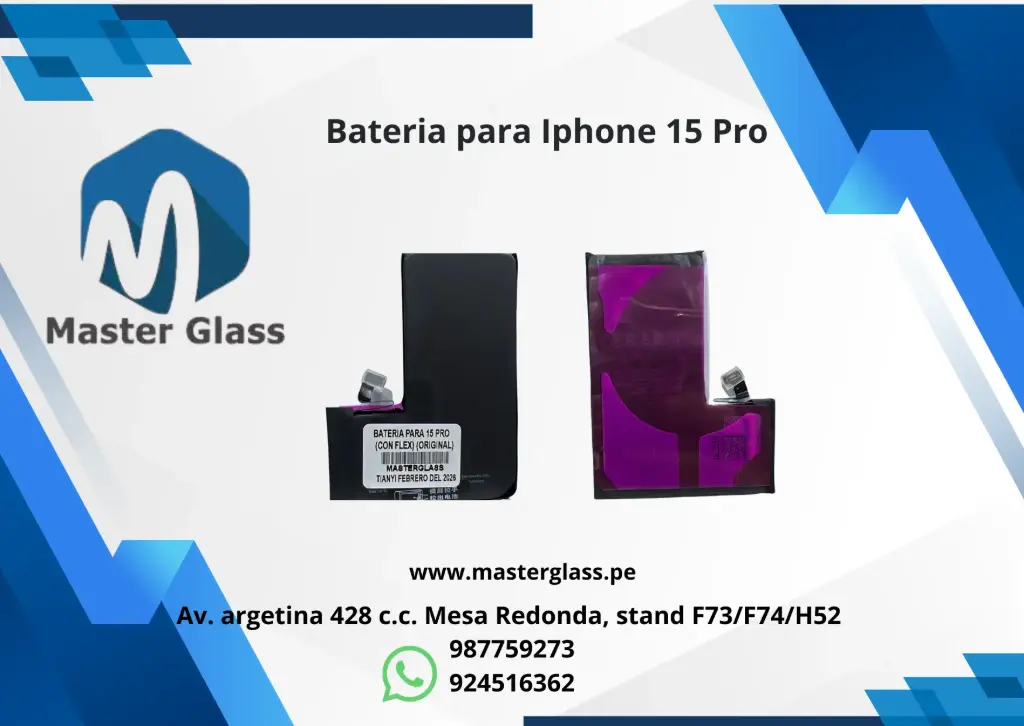Bateria para Iphone 15 Pro