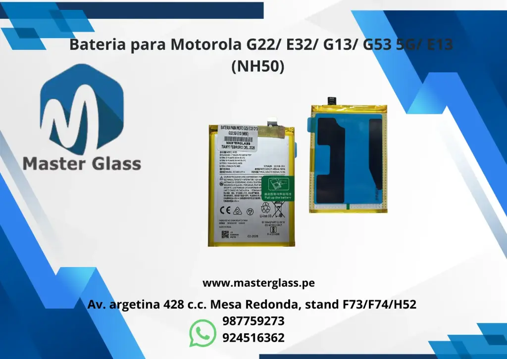 Bateria para Motorola G22/ E32/ G13/ G53 5G/ E13 (NH50) 