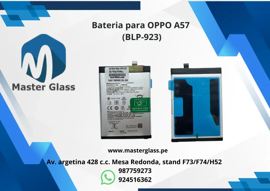 Bateria para OPPO A57 (BLP-923)