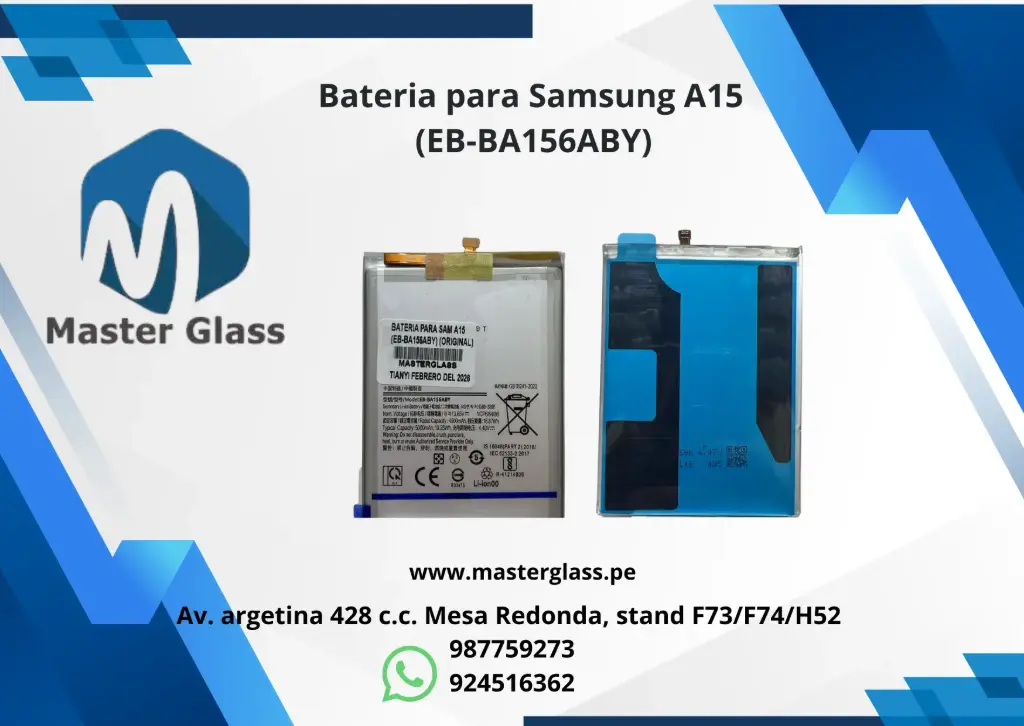 Bateria para Samsung A15 (EB-BA156ABY)