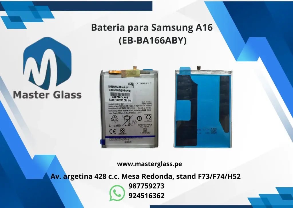 Bateria para Samsung A16 / A26 / M16 (EB-BA166ABY)