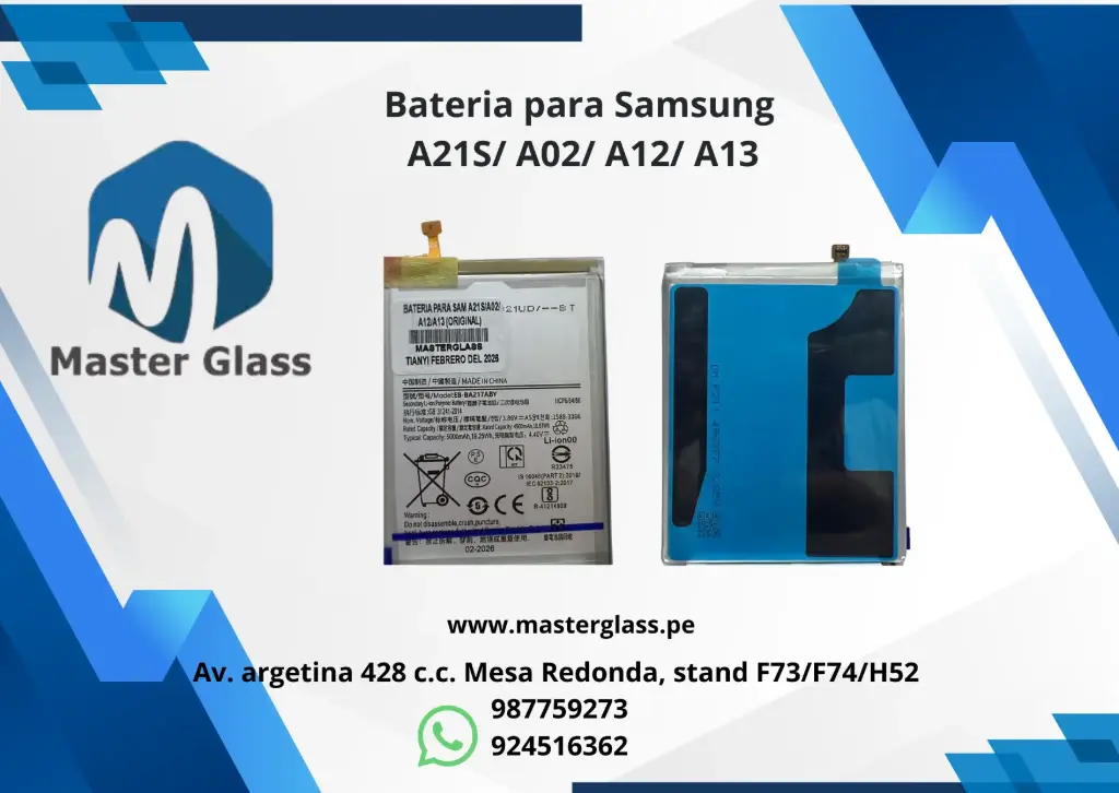 Bateria para Samsung A21S/ A02/ A12/ A13/A04S