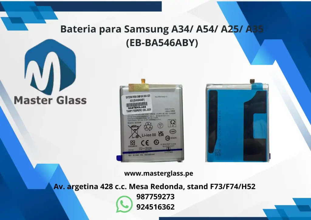 Bateria para Samsung A34/ A54/ A25/ A35  (EB-BA546ABY)