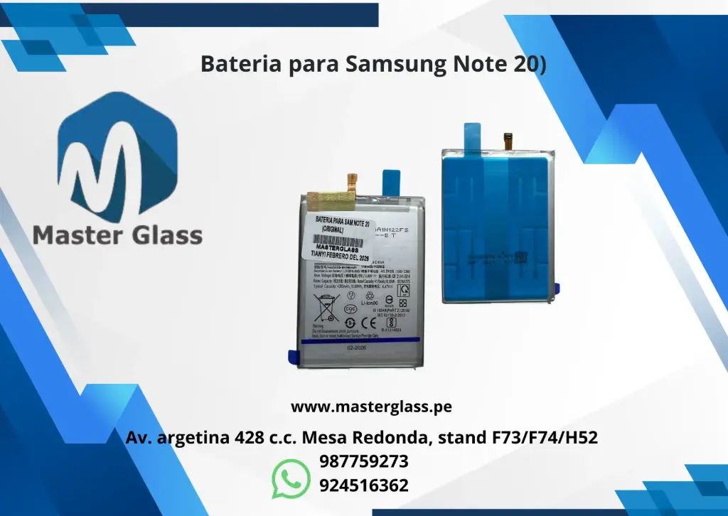 Bateria para Samsung Note 20