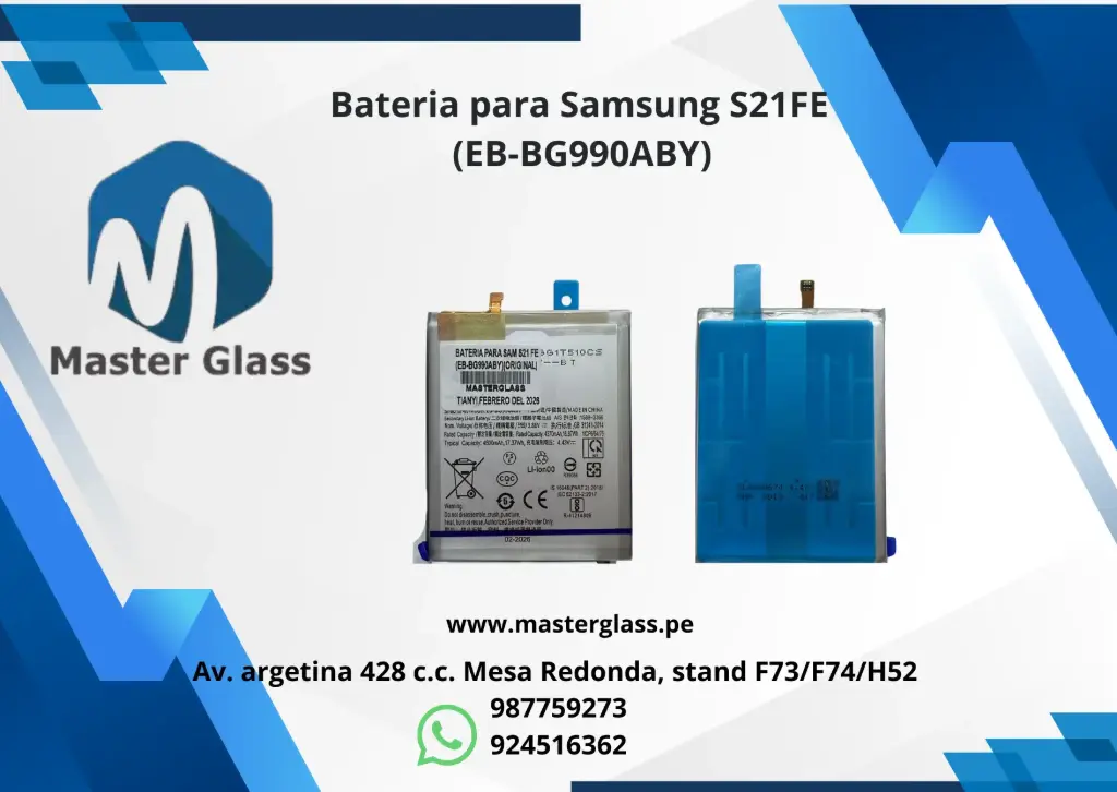 Bateria para Samsung S21FE (EB-BG990ABY)