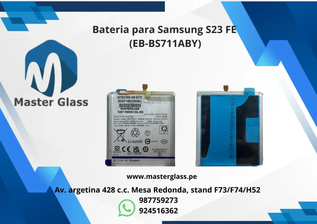 Bateria para Samsung S23 FE (EB-BS711ABY)