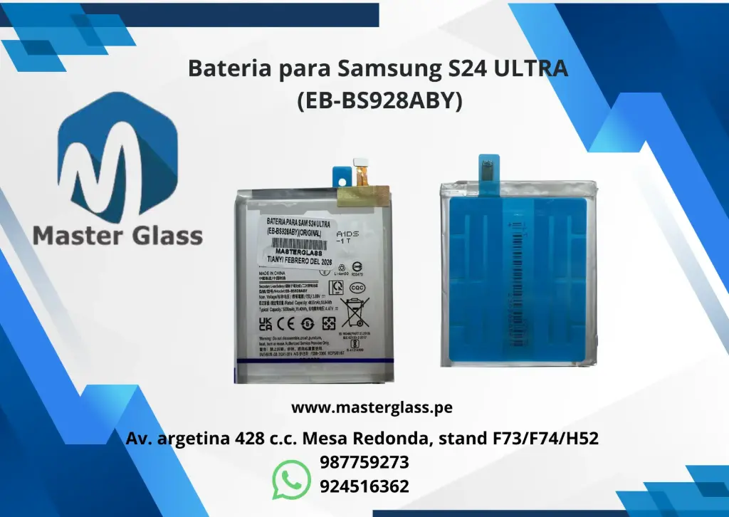 Bateria para Samsung S24 ULTRA (EB-BS928ABY)