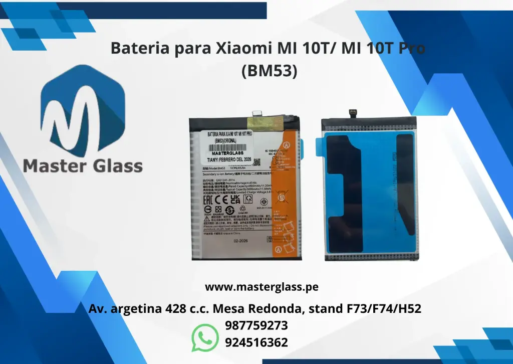 Bateria para Xiaomi MI 10T/ MI 10T Pro (BM53)