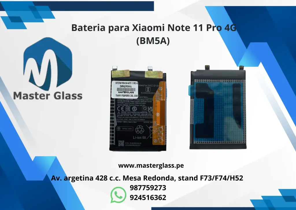 Bateria para Xiaomi Note 11 Pro 4G (BM5A) 