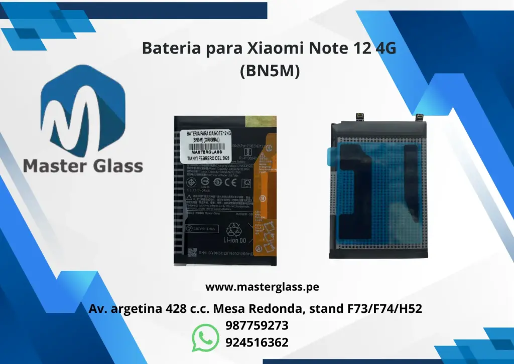 Bateria para Xiaomi Note 12 4G (BN5M)