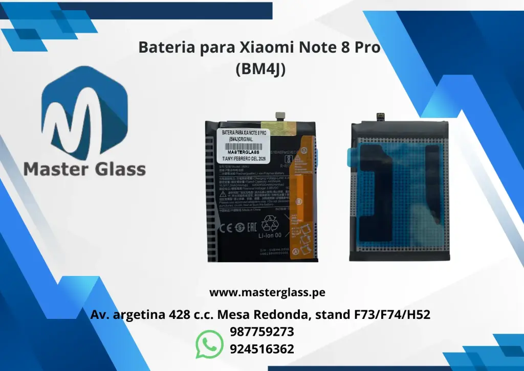 Bateria para Xiaomi Note 8 Pro (BM4J)