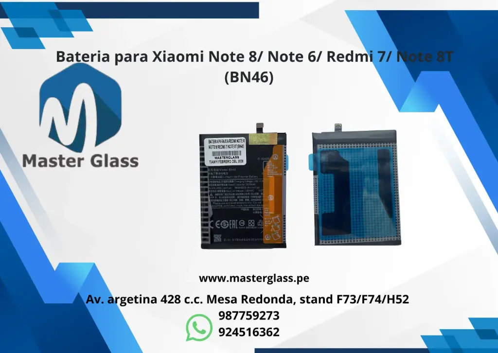  Bateria para Xiaomi Note 8/ Note 6/ Redmi 7/ Note 8T (BN46)