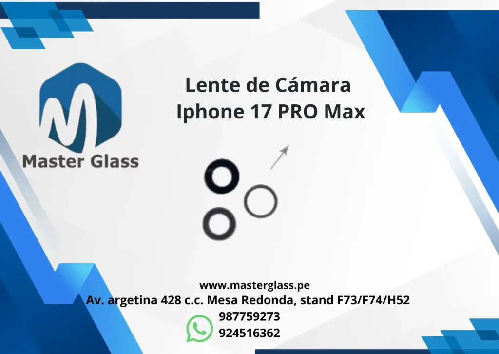 Lente de Cámara Iphone 17 Pro Max