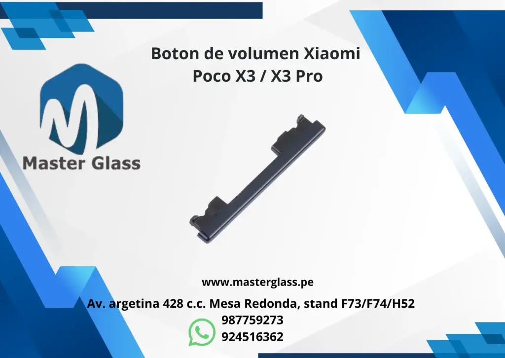 Boton de volumen Xiaomi Poco X3 / X3 Pro