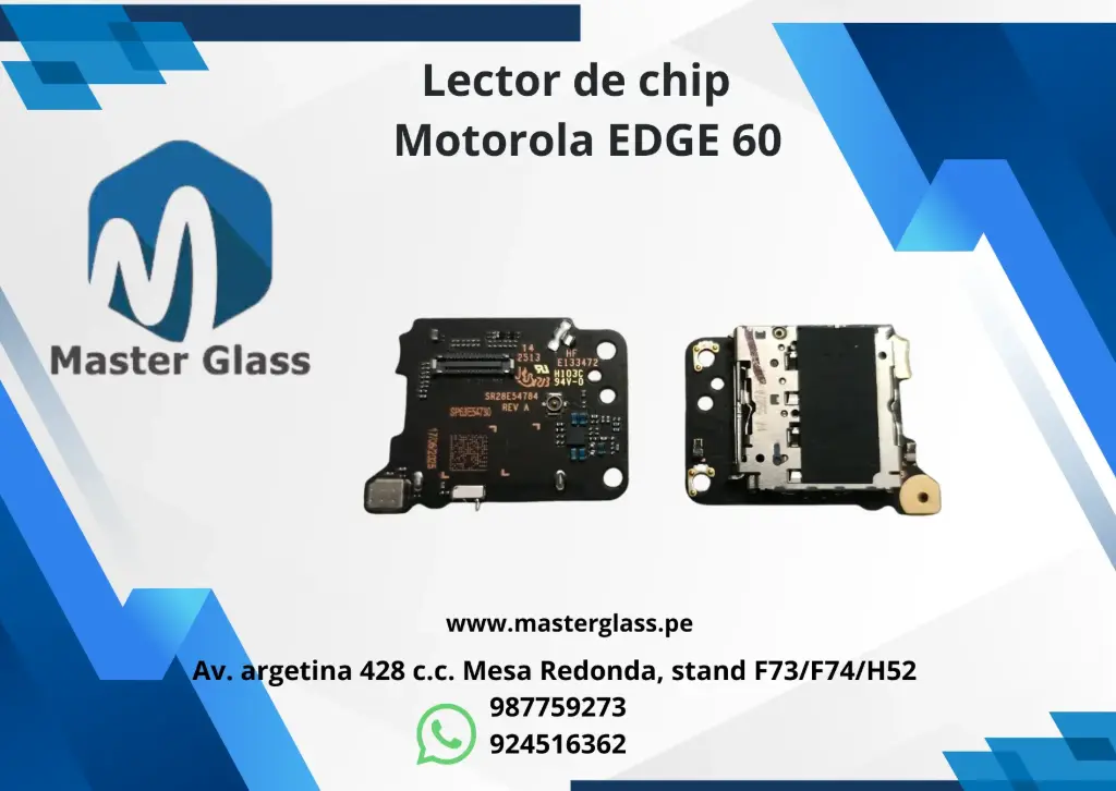 Lector de Sim o chip para Motorola EDGE 60 / 60 Fusion (dual sim)