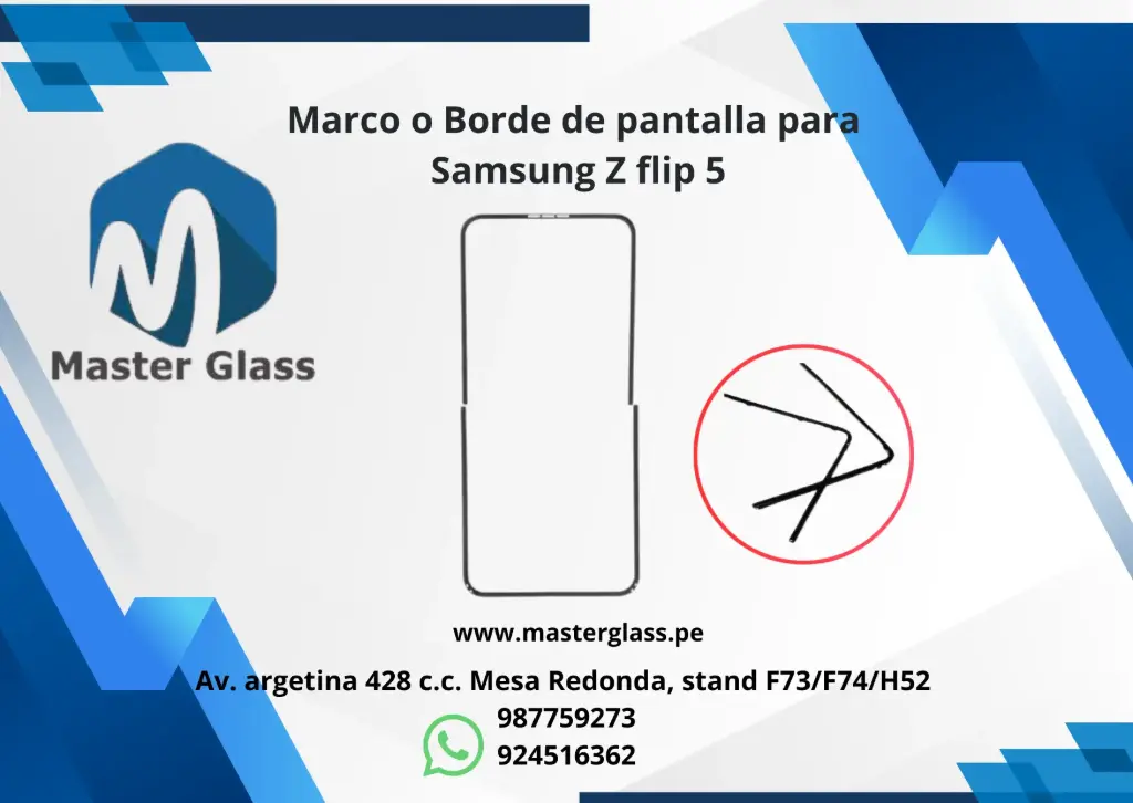 Marco Borde de pantalla para Samsung Z flip 5