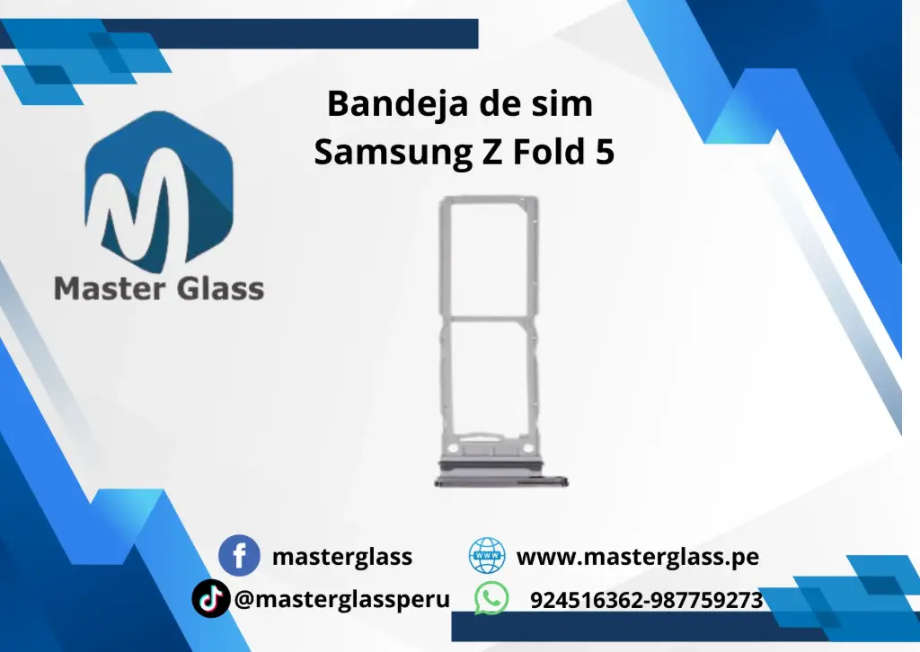Bandeja de sim Samsung Z Fold 5 (negro)