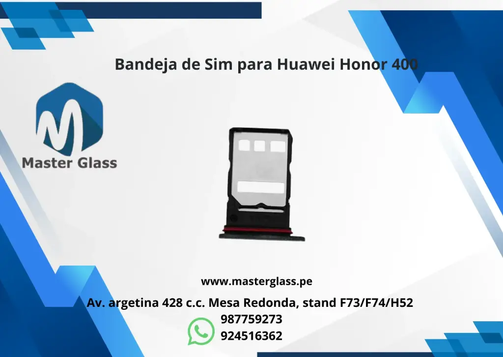 Bandeja de Sim para Huawei Honor 400 (Negro)