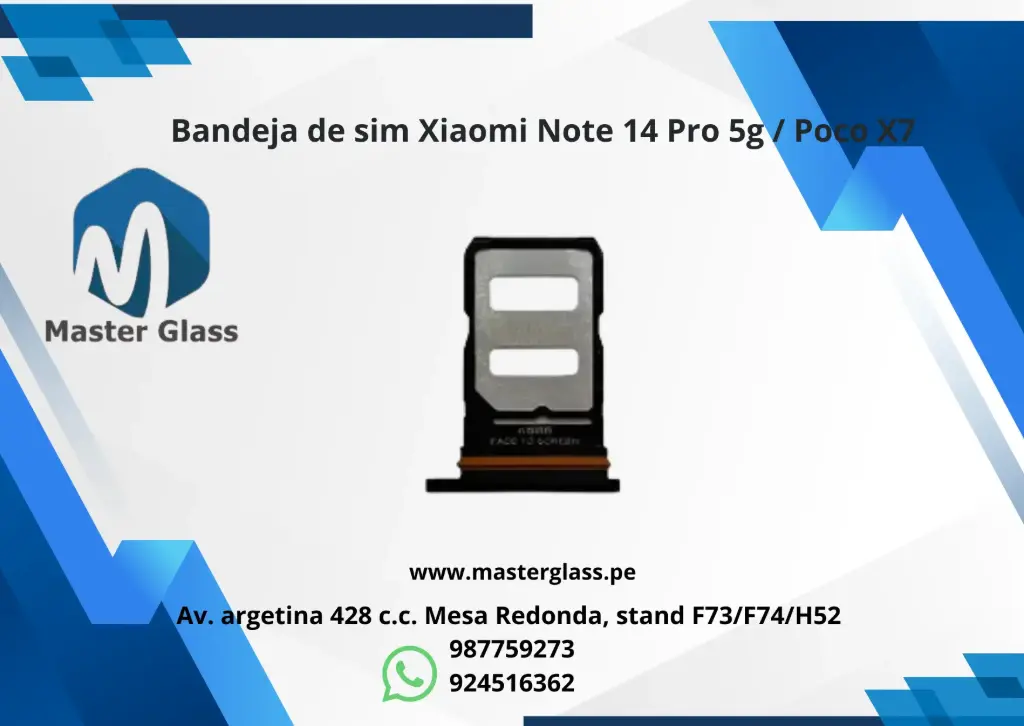 Bandeja de sim Xiaomi Note 14 Pro 5g / Poco X7