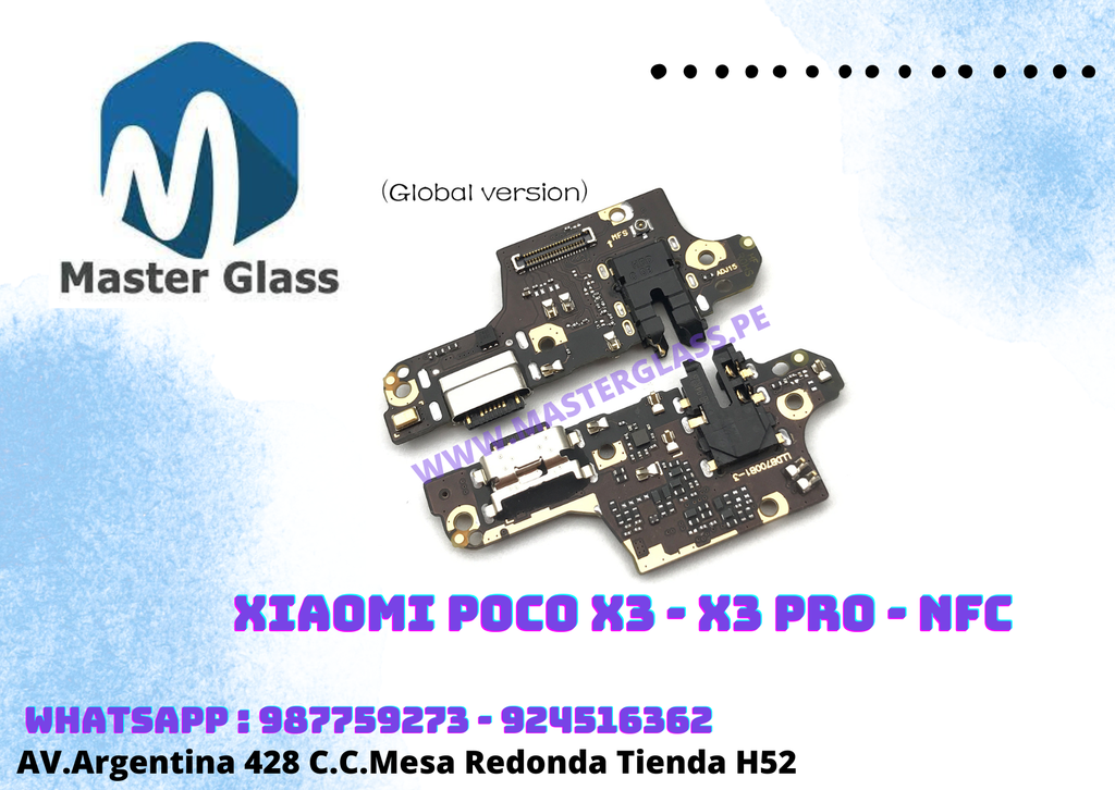 Placa de Carga Xiaomi Poco X3 / X3 Pro AAA