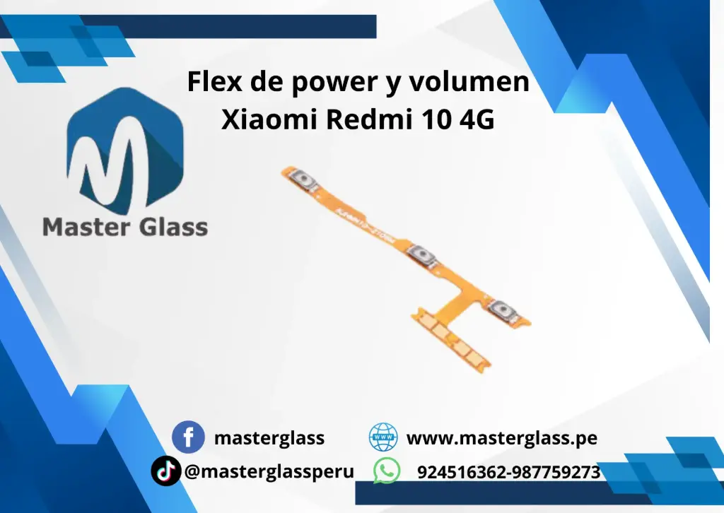 Flex de power y volumen Xiaomi Redmi 10 (4G)