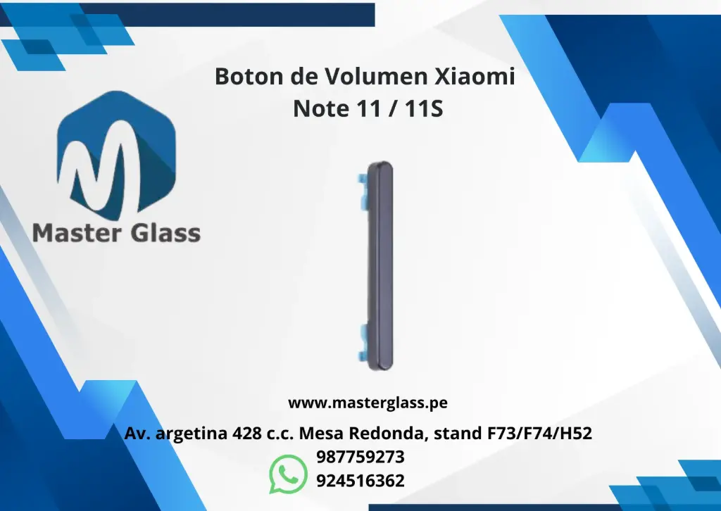 Boton de Volumen Xiaomi Note 11 / 11S