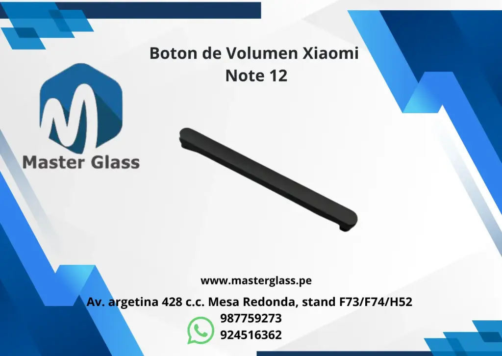 Boton de Volumen Xiaomi Note 12