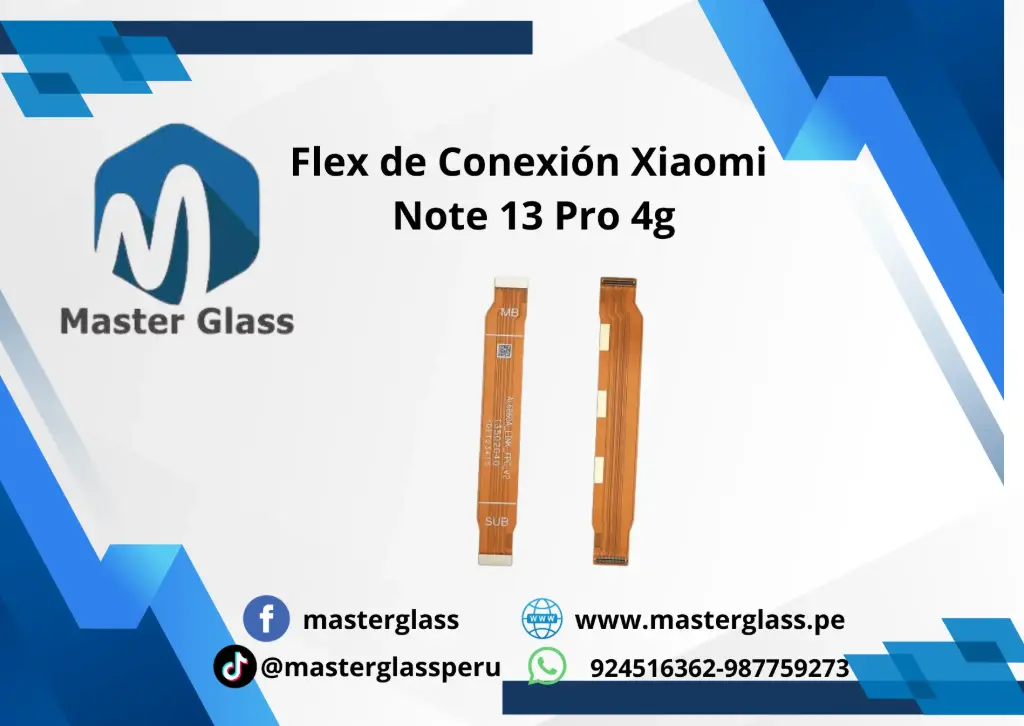 Flex de Conexión Xiaomi Note 13 Pro 4g