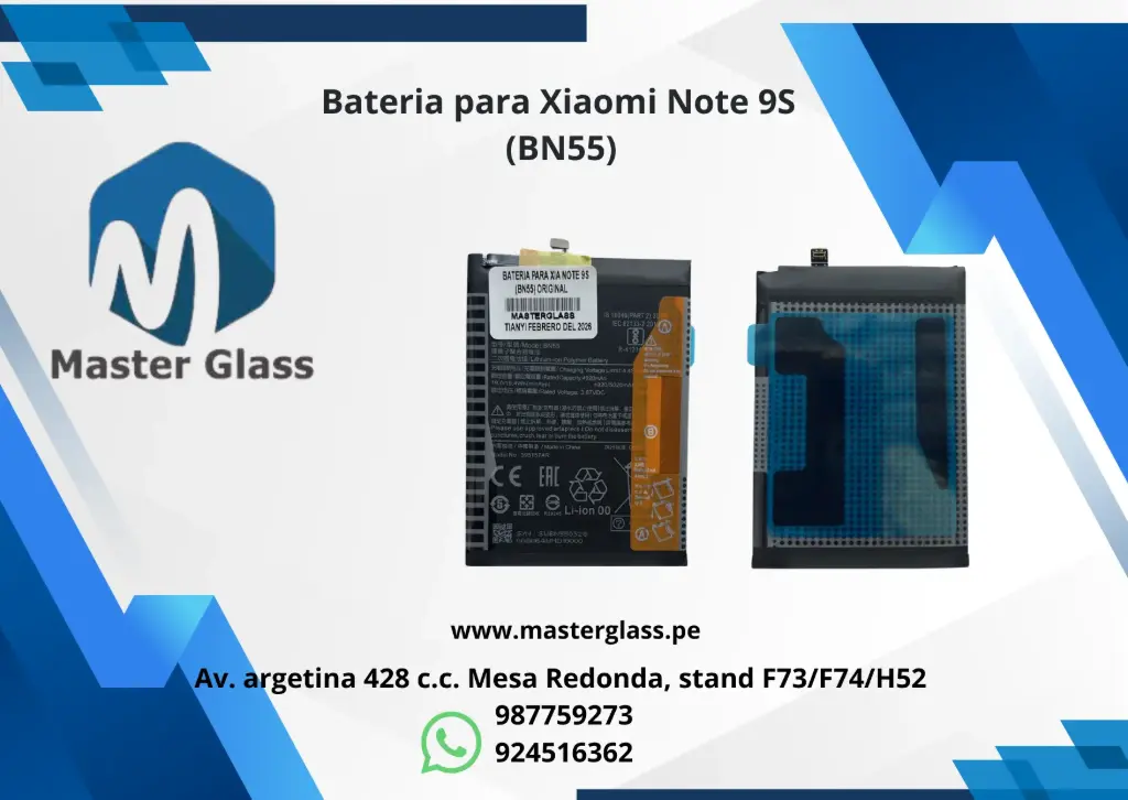 Bateria para Xiaomi Note 9S (BN55)