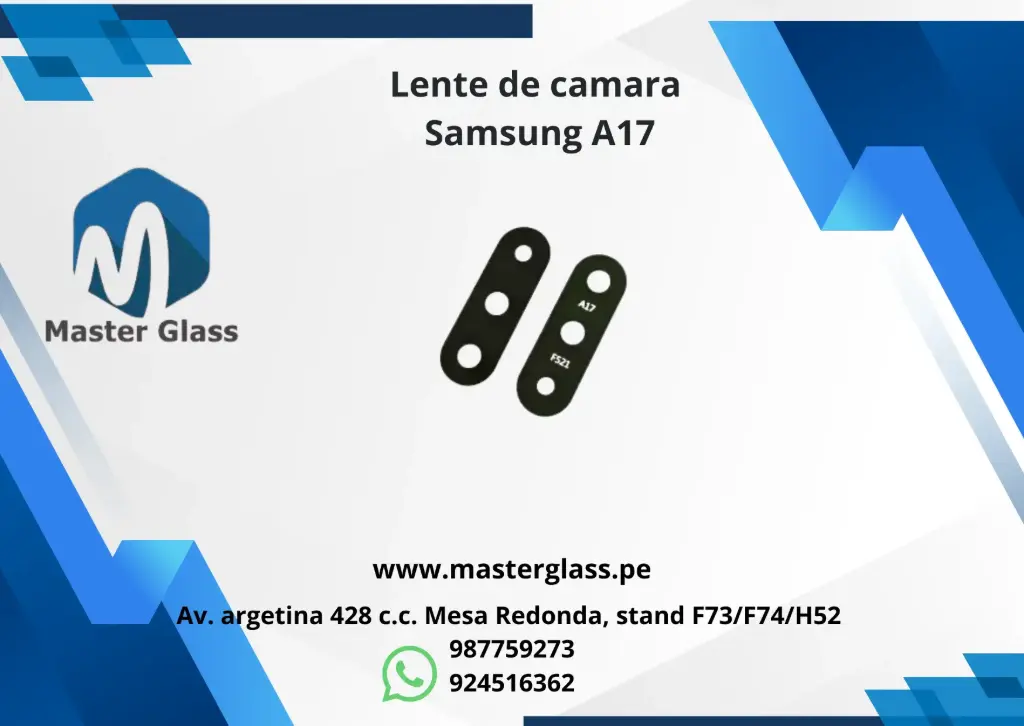 Lente de camara Samsung A17