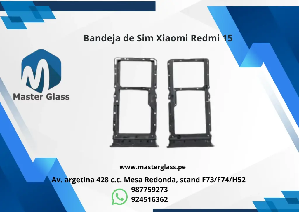 Bandeja de Sim Xiaomi Redmi 15 (Negro)