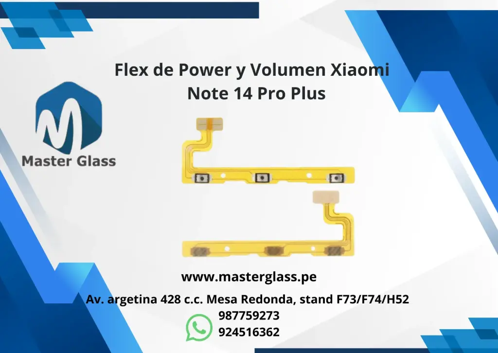 Flex de Power y Volumen Xiaomi Note 14 Pro Plus