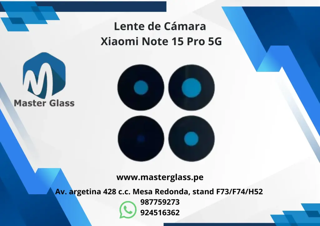 Lente de Cámara Xiaomi Note 15 Pro 5G