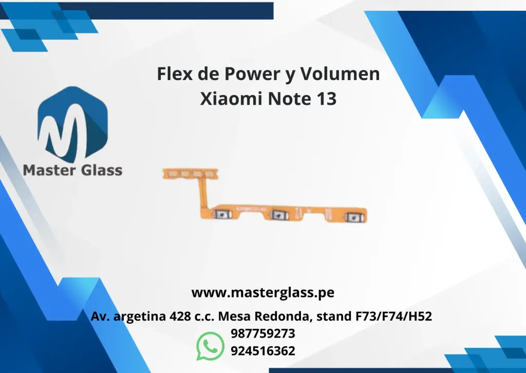 Flex de Power y Volumen Xiaomi Note 13  (4G)